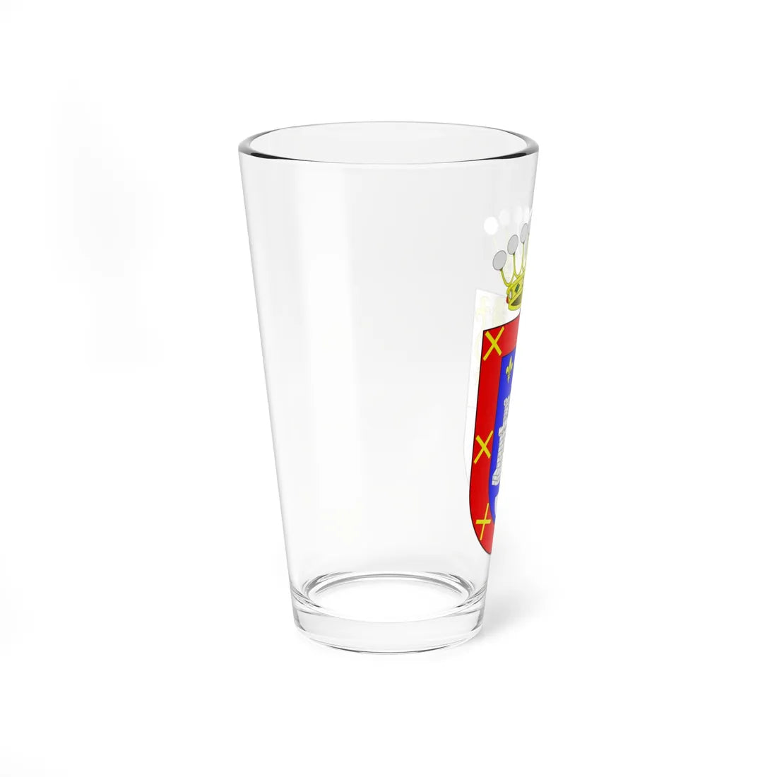 Escudo del Conde de Quinta Alegre Molina Alcalde (Chile) (Coat of Arms) Pint Glass 16oz - Go Mug Yourself
