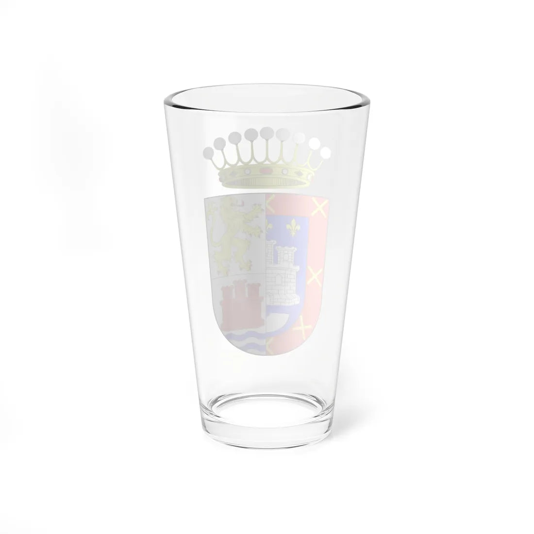Escudo del Conde de Quinta Alegre Molina Alcalde (Chile) (Coat of Arms) Pint Glass 16oz - Go Mug Yourself