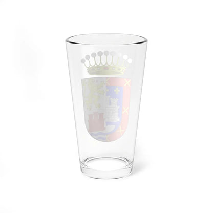 Escudo del Conde de Quinta Alegre Molina Alcalde (Chile) (Coat of Arms) Pint Glass 16oz - Go Mug Yourself
