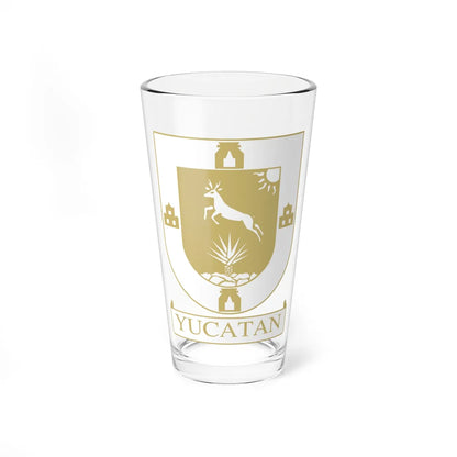 Escudo del Congreso de Yucatán (Mexico) (Coat of Arms) Pint Glass 16oz 16oz - Go Mug Yourself