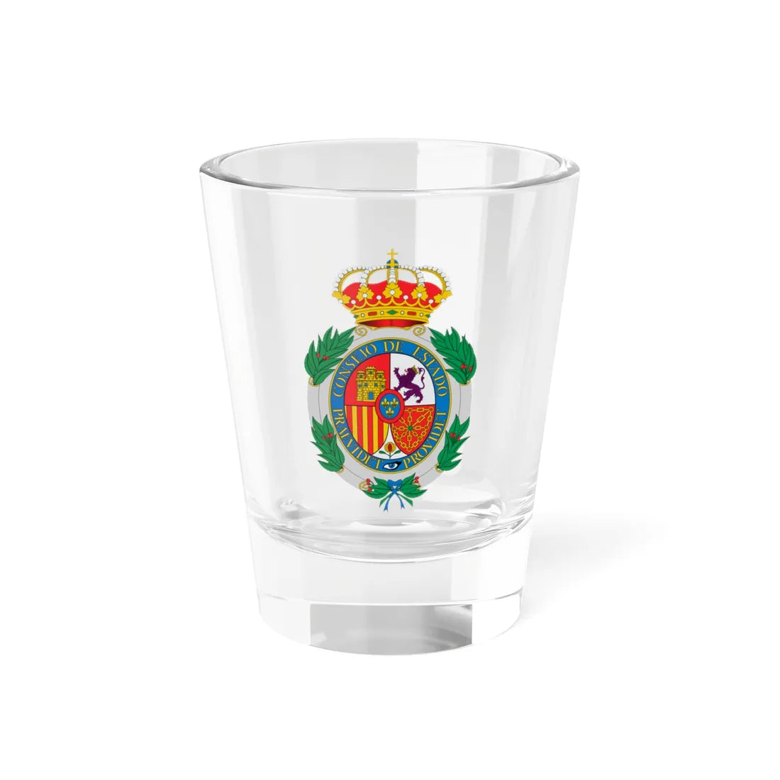 Escudo del Consejo de Estado de España (Spain) (Coat of Arms) Shot Glass 1.5oz 1.5oz - Go Mug Yourself