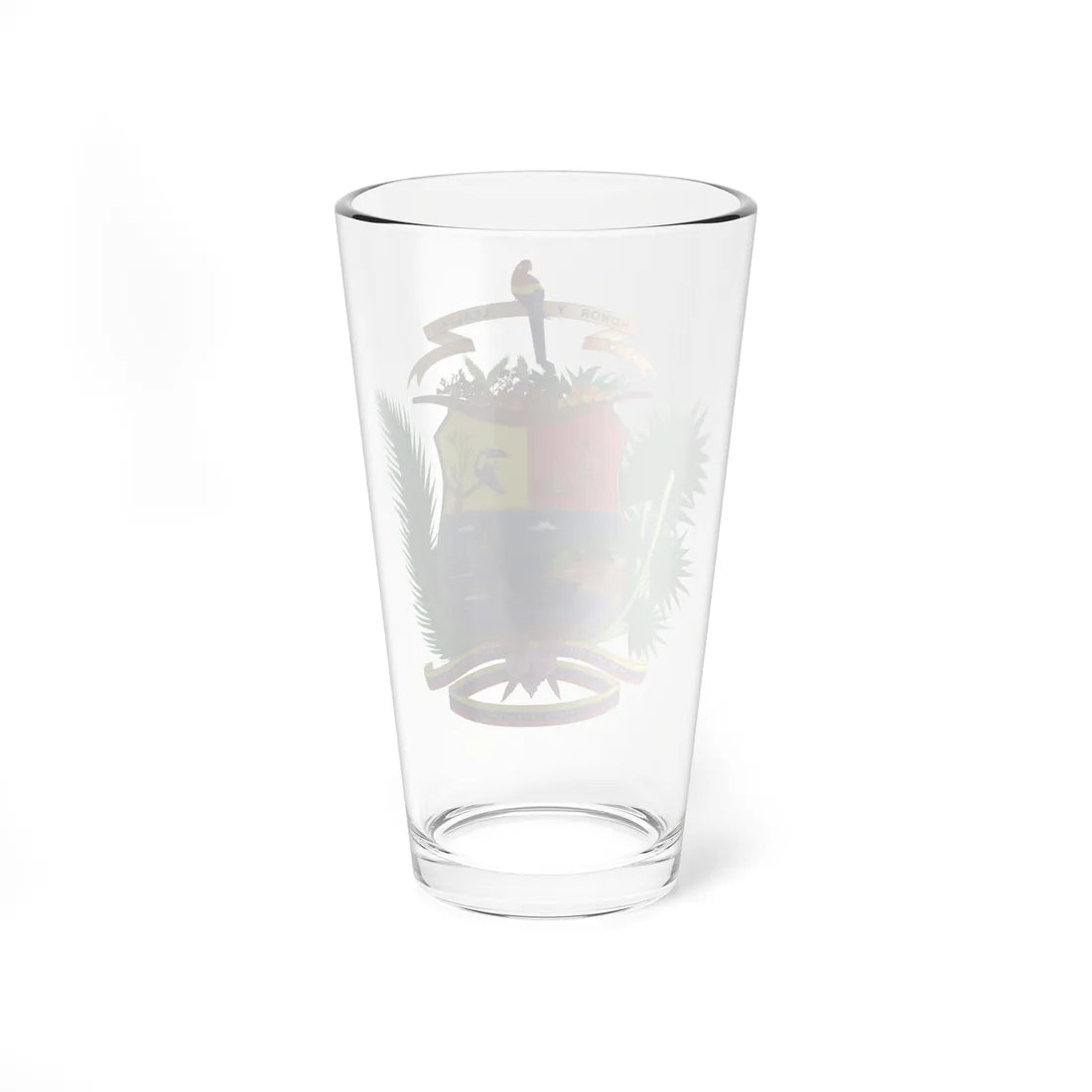 Escudo del Estado Amazonas (Venezuela) (Coat of Arms) Pint Glass 16oz - Go Mug Yourself