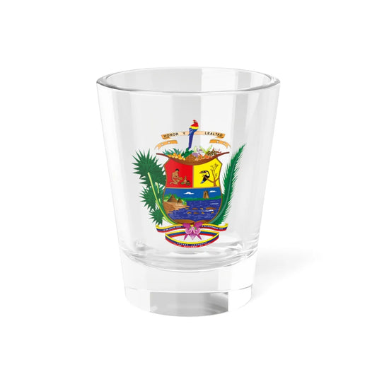 Escudo del Estado Amazonas (Venezuela) (Coat of Arms) Shot Glass 1.5oz 1.5oz - Go Mug Yourself
