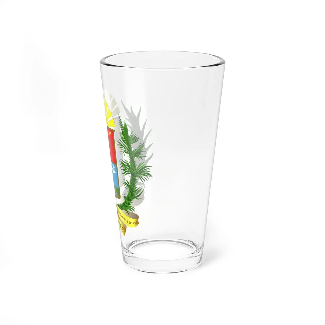 Escudo del Estado Apure (Venezuela) (Coat of Arms) Pint Glass 16oz - Go Mug Yourself
