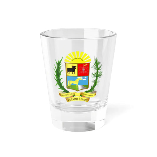 Escudo del Estado Apure (Venezuela) (Coat of Arms) Shot Glass 1.5oz 1.5oz - Go Mug Yourself