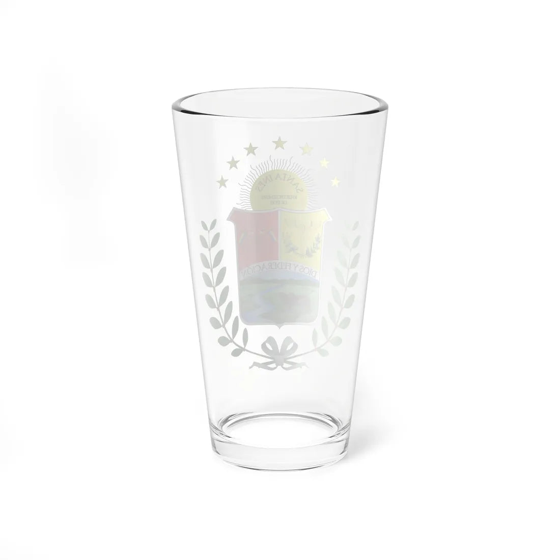 Escudo del Estado Barinas (Venezuela) (Coat of Arms) Pint Glass 16oz - Go Mug Yourself