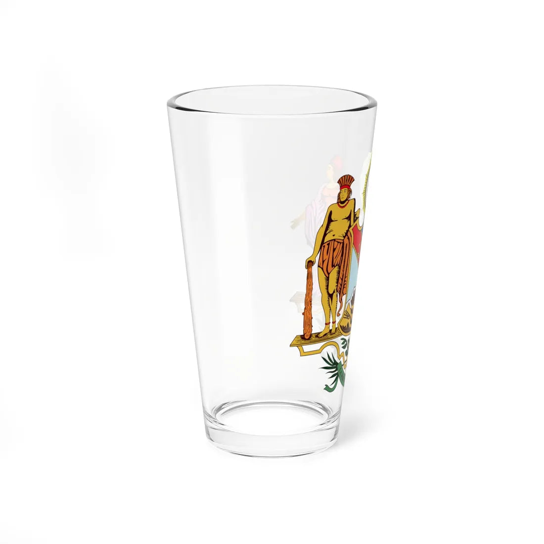 Escudo del Estado Delta Amacuro (Venezuela) (Coat of Arms) Pint Glass 16oz - Go Mug Yourself