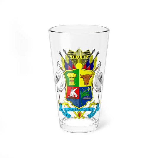 Escudo del Estado Portuguesa (Venezuela) (Coat of Arms) Pint Glass 16oz 16oz - Go Mug Yourself