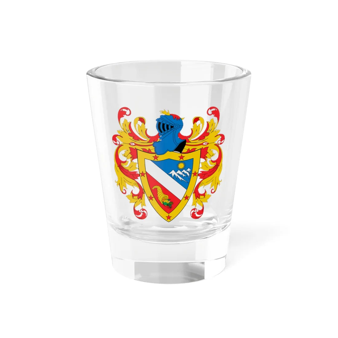 Escudo del Huila (Colombia) (Coat of Arms) Shot Glass 1.5oz 1.5oz - Go Mug Yourself