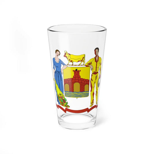 Escudo del Municipio Alberto Adriani (Venezuela) (Coat of Arms) Pint Glass 16oz 16oz - Go Mug Yourself
