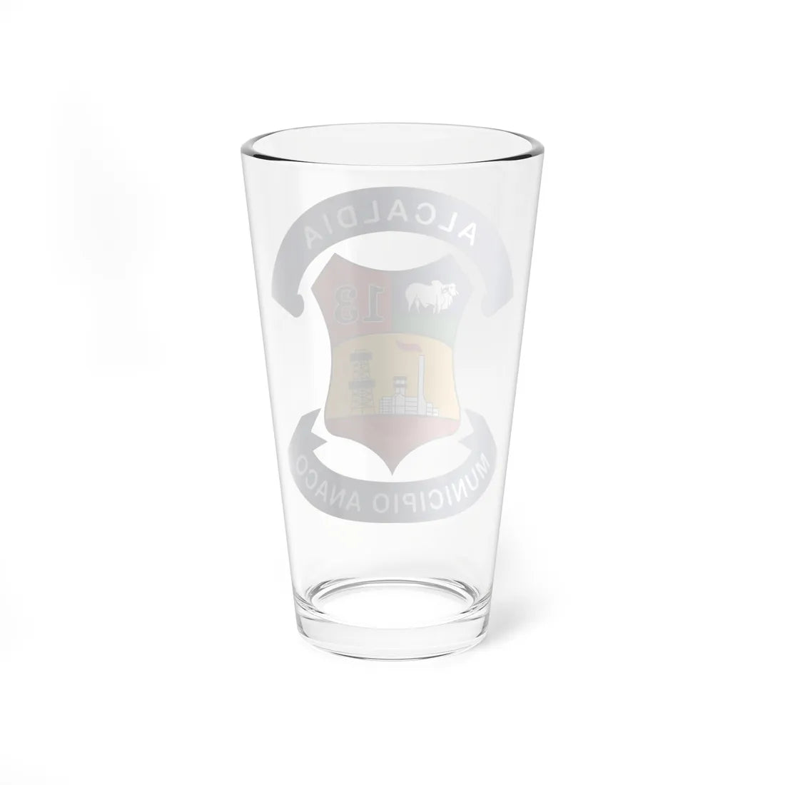 Escudo del Municipio Anaco (Venezuela) (Coat of Arms) Pint Glass 16oz - Go Mug Yourself