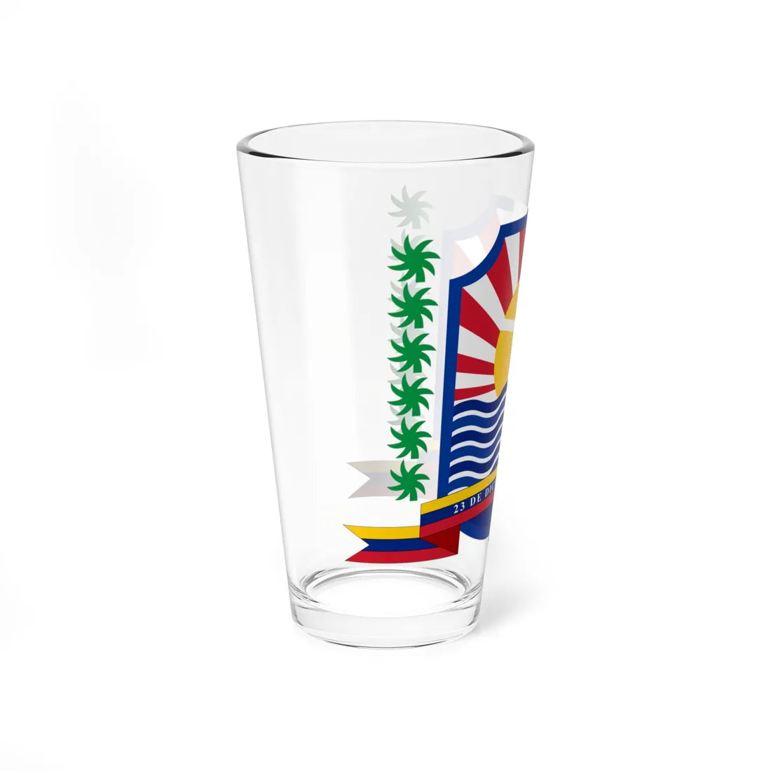 Escudo del Municipio Capistrano Anzoátegui (Venezuela) (Coat of Arms) Pint Glass 16oz - Go Mug Yourself