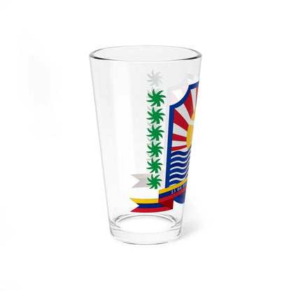 Escudo del Municipio Capistrano Anzoátegui (Venezuela) (Coat of Arms) Pint Glass 16oz - Go Mug Yourself