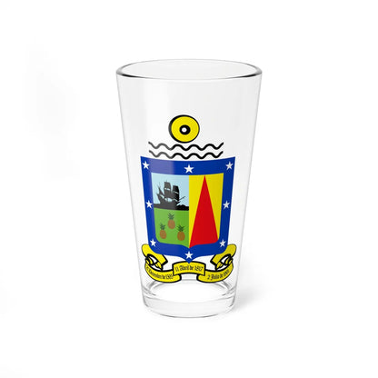 Escudo del Municipio Caroní (Venezuela) (Coat of Arms) Pint Glass 16oz 16oz - Go Mug Yourself