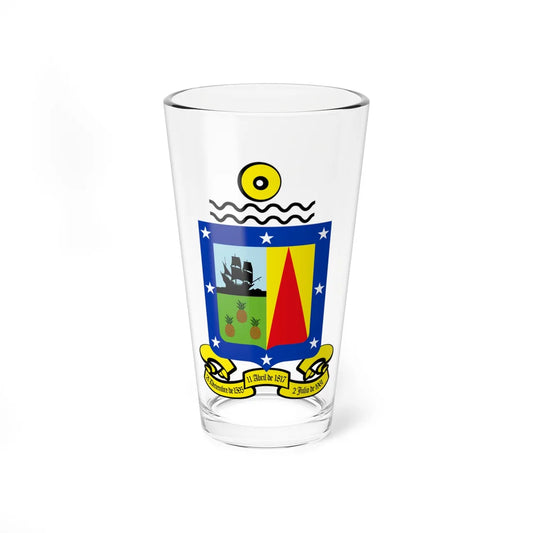 Escudo del Municipio Caroní (Venezuela) (Coat of Arms) Pint Glass 16oz 16oz - Go Mug Yourself