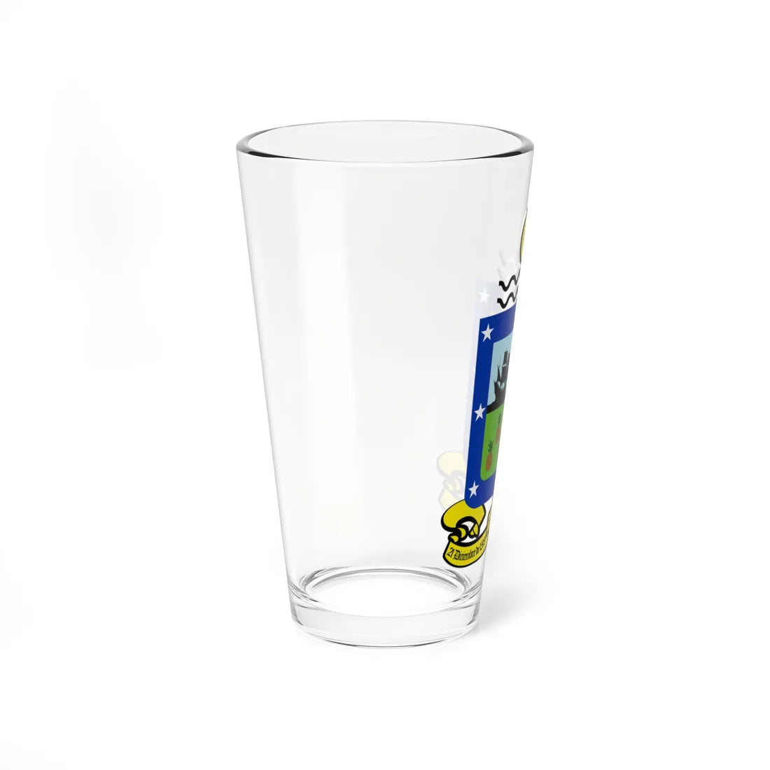 Escudo del Municipio Caroní (Venezuela) (Coat of Arms) Pint Glass 16oz - Go Mug Yourself