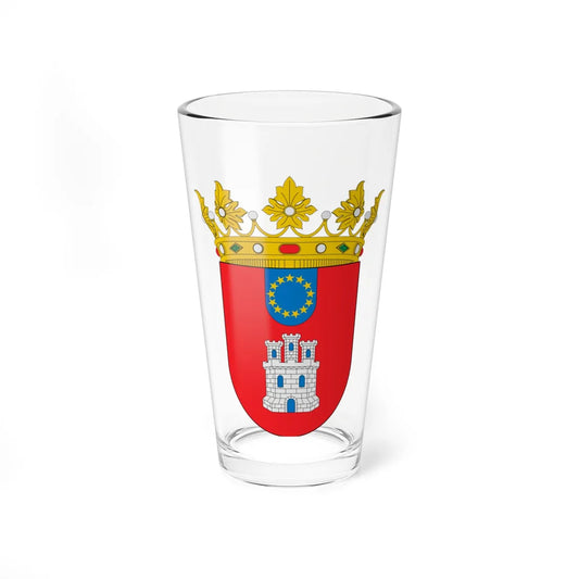 Escudo del Municipio Concepción de La Vega (Costa Rica) (Coat of Arms) Pint Glass 16oz 16oz - Go Mug Yourself