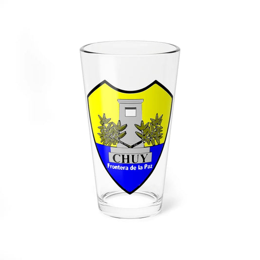 Escudo del municipio de Chuy (Uruguay) (Coat of Arms) Pint Glass 16oz 16oz - Go Mug Yourself
