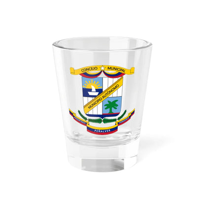 Escudo del Municipio Peñalver Anzoátegui (Venezuela) (Coat of Arms) Shot Glass 1.5oz 1.5oz - Go Mug Yourself