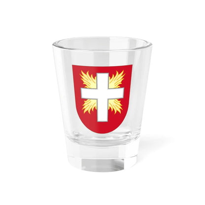 Escudo del Municipio Santa Cruz de El Seibo (Costa Rica) (Coat of Arms) Shot Glass 1.5oz 1.5oz - Go Mug Yourself