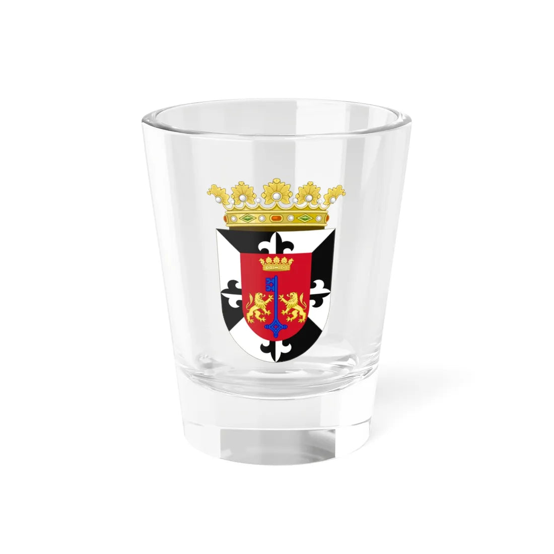 Escudo del Municipio Santo Domingo (Dominica) (Coat of Arms) Shot Glass 1.5oz 1.5oz - Go Mug Yourself