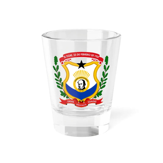 Escudo del Municipio Simón Rodríguez (Venezuela) (Coat of Arms) Shot Glass 1.5oz 1.5oz - Go Mug Yourself