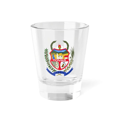 Escudo del Municipio Tovar (Venezuela) (Coat of Arms) Shot Glass 1.5oz 1.5oz - Go Mug Yourself