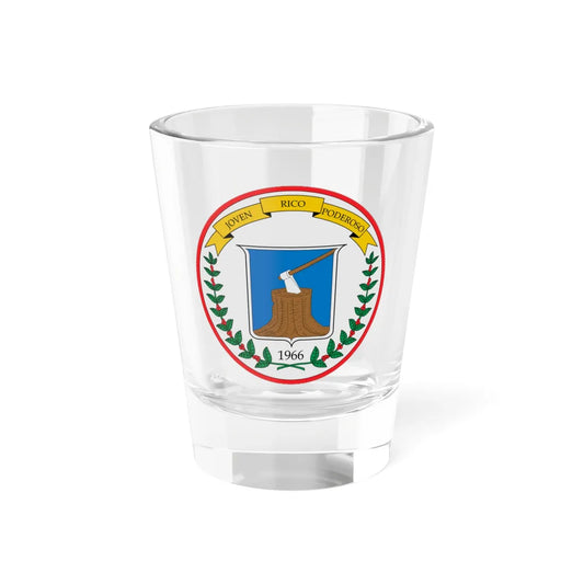 Escudo del Quindío (Colombia) (Coat of Arms) Shot Glass 1.5oz 1.5oz - Go Mug Yourself