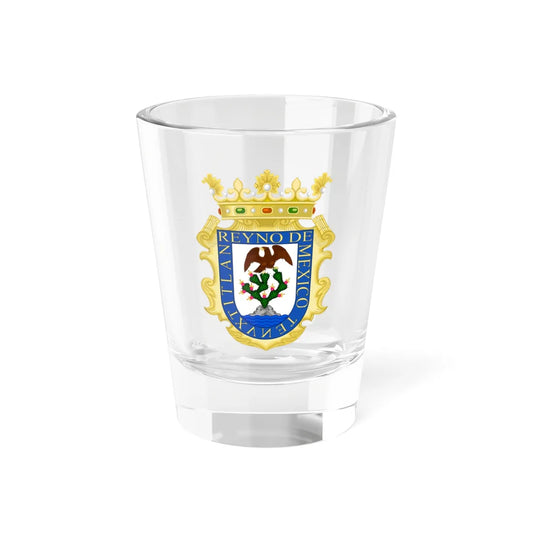 Escudo del Reino de México (Costa Rica) (Coat of Arms) Shot Glass 1.5oz 1.5oz - Go Mug Yourself