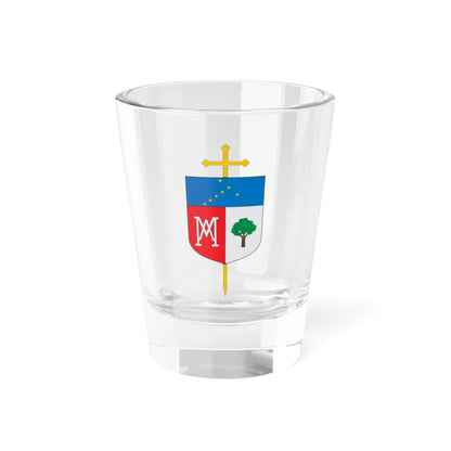 Escudo del Vicariato Apostólico de Mitú (Colombia) (Coat of Arms) Shot Glass 1.5oz 1.5oz - Go Mug Yourself