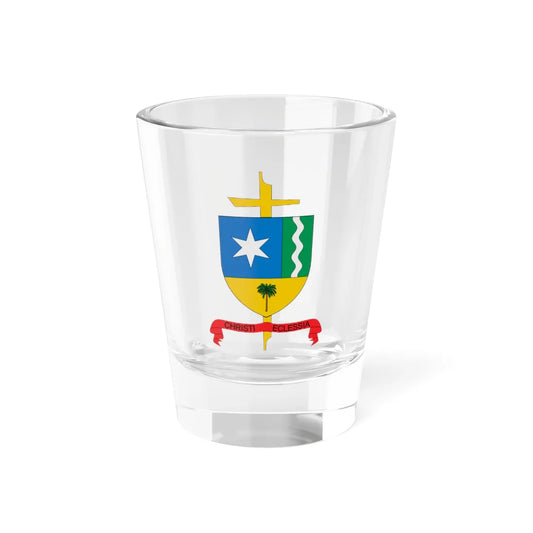 Escudo del Vicariato de Puerto Carreño (Colombia) (Coat of Arms) Shot Glass 1.5oz 1.5oz - Go Mug Yourself