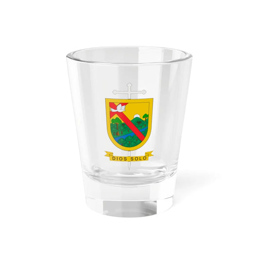 Escudo del Vicariato de Puerto Gaitán (Colombia) (Coat of Arms) Shot Glass 1.5oz 1.5oz - Go Mug Yourself