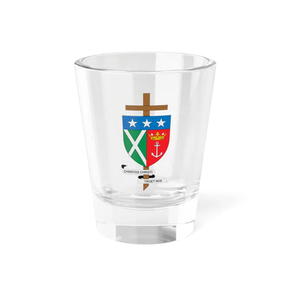 Escudo del Vicariato de San Andrés y Providencia (Colombia) (Coat of Arms) Shot Glass 1.5oz 1.5oz - Go Mug Yourself