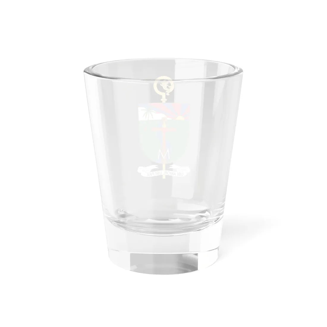Escudo del Vicariato de Trinidad (Colombia) (Coat of Arms) Shot Glass 1.5oz - Go Mug Yourself
