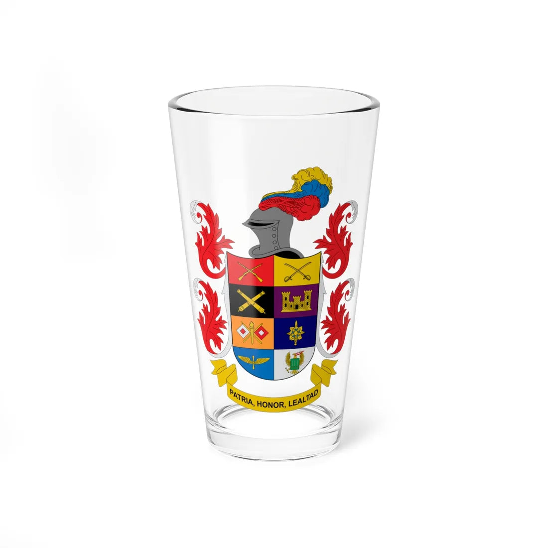 Escudo Ejercito Nacional de Colombia (Colombia) (Coat of Arms) Pint Glass 16oz 16oz - Go Mug Yourself