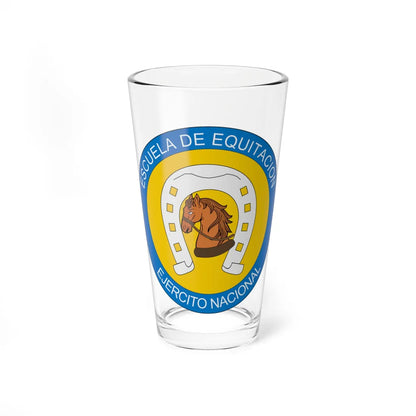 Escudo Equitacion del Ejercito de Colombia (Colombia) (Coat of Arms) Pint Glass 16oz 16oz - Go Mug Yourself