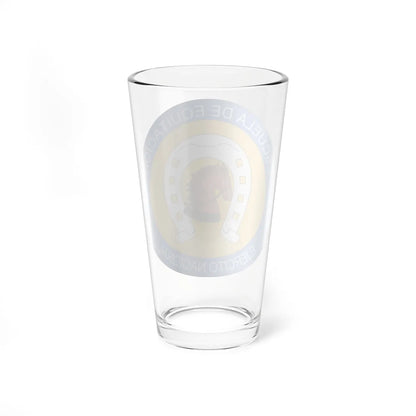 Escudo Equitacion del Ejercito de Colombia (Colombia) (Coat of Arms) Pint Glass 16oz - Go Mug Yourself
