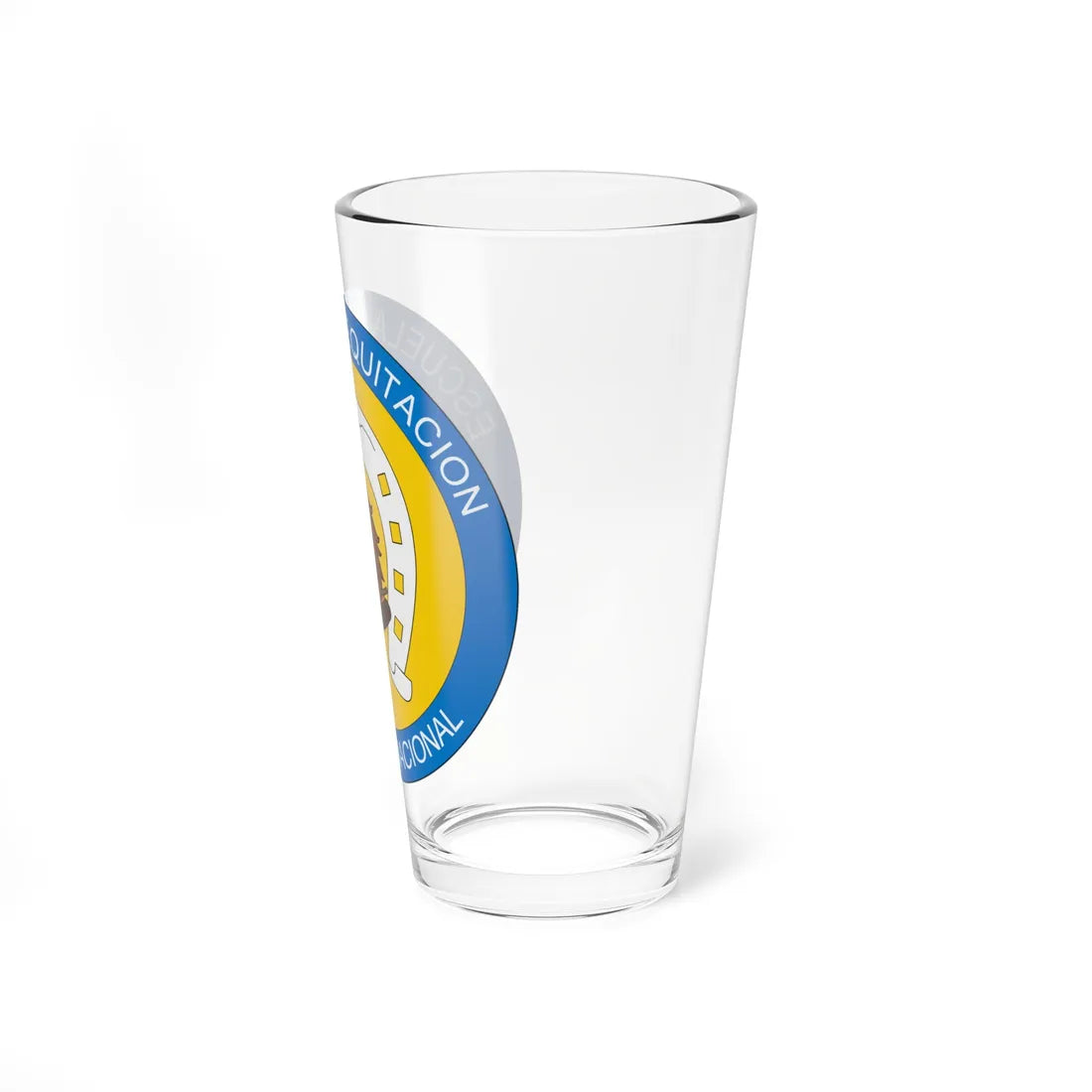 Escudo Equitacion del Ejercito de Colombia (Colombia) (Coat of Arms) Pint Glass 16oz - Go Mug Yourself