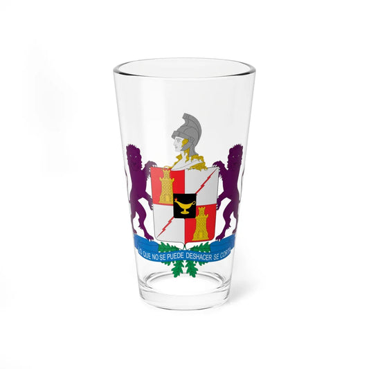 Escudo Escuela de Armas Blindadas-Colombia (Colombia) (Coat of Arms) Pint Glass 16oz 16oz - Go Mug Yourself