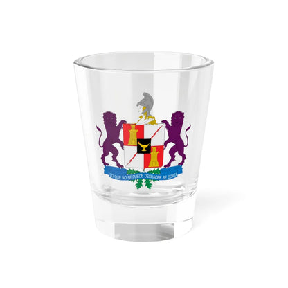 Escudo Escuela de Armas Blindadas-Colombia (Colombia) (Coat of Arms) Shot Glass 1.5oz 1.5oz - Go Mug Yourself