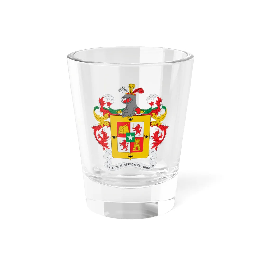 Escudo Escuela de Cadetes de Policia G S (Colombia) (Coat of Arms) Shot Glass 1.5oz 1.5oz - Go Mug Yourself