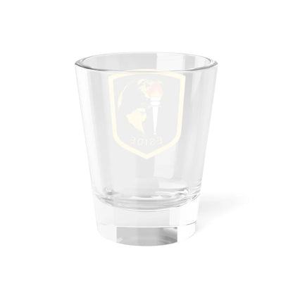 Escudo Escuela Idiomas y Dialectos-Colombia (Colombia) (Coat of Arms) Shot Glass 1.5oz - Go Mug Yourself