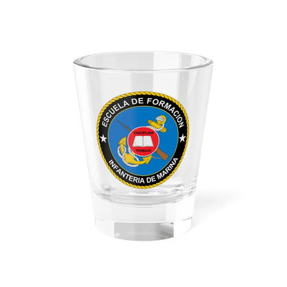 Escudo Escuela Infanteria de Marina-Colombia (Colombia) (Coat of Arms) Shot Glass 1.5oz 1.5oz - Go Mug Yourself