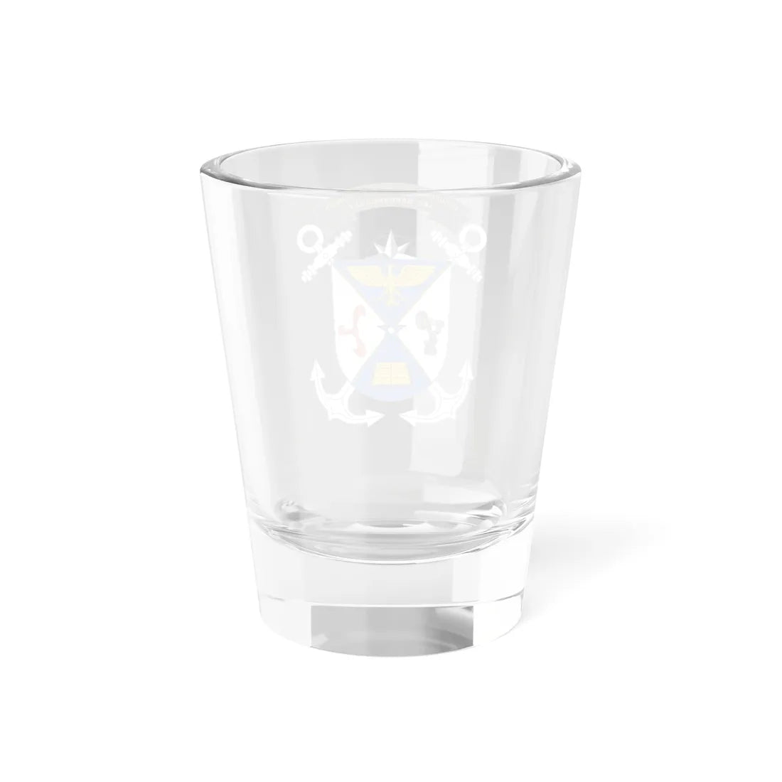 Escudo Escuela Naval de Suboficiales ARC Barranquilla (Colombia) (Coat of Arms) Shot Glass 1.5oz - Go Mug Yourself