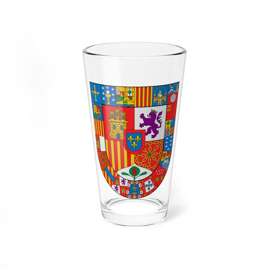 Escudo España Autonómica (Spain) (Coat of Arms) Pint Glass 16oz 16oz - Go Mug Yourself