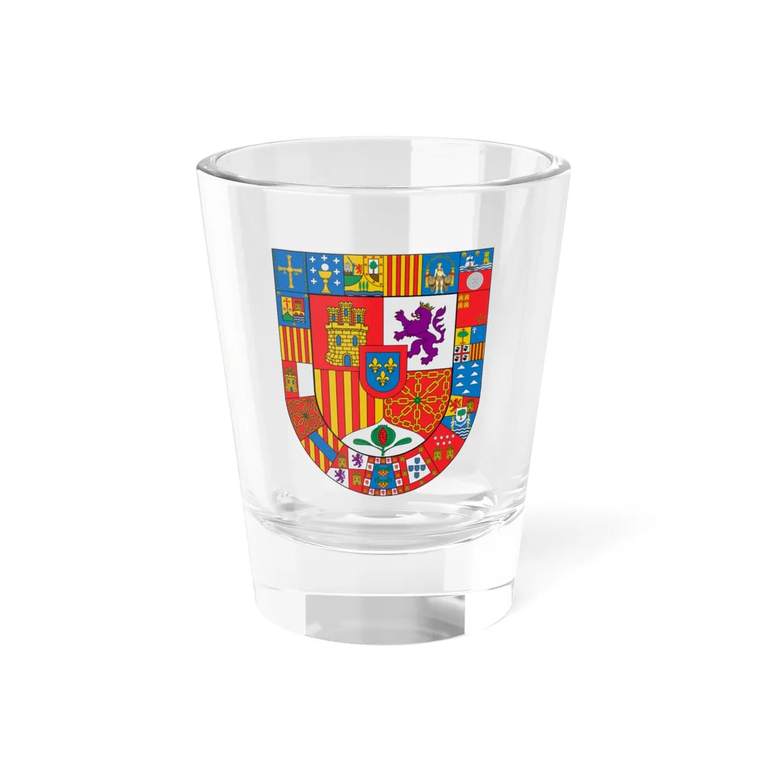 Escudo España Autonómica (Spain) (Coat of Arms) Shot Glass 1.5oz 1.5oz - Go Mug Yourself