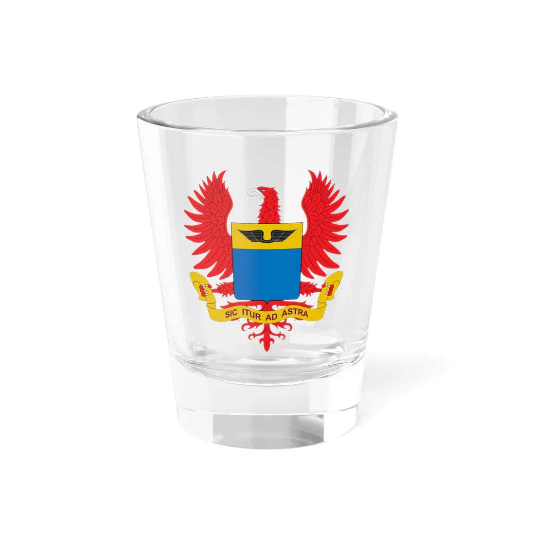 Escudo Fuerza Aerea Colombiana (Colombia) (Coat of Arms) Shot Glass 1.5oz 1.5oz - Go Mug Yourself
