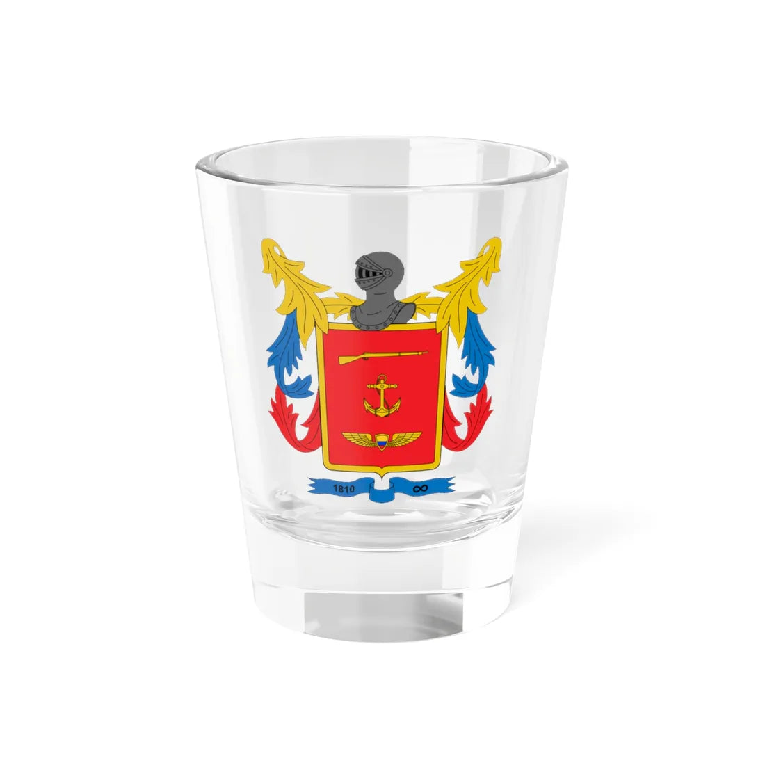 Escudo Fuerzas Militares de Colombia (Colombia) (Coat of Arms) Shot Glass 1.5oz 1.5oz - Go Mug Yourself