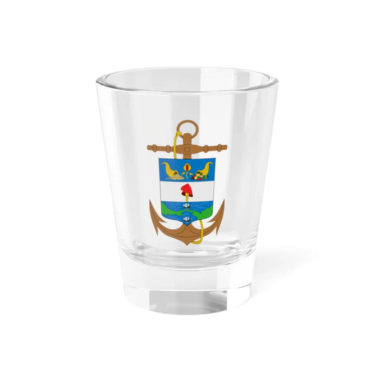 Escudo heráldico Armada Nacional de Colombia (Colombia) (Coat of Arms) Shot Glass 1.5oz 1.5oz - Go Mug Yourself