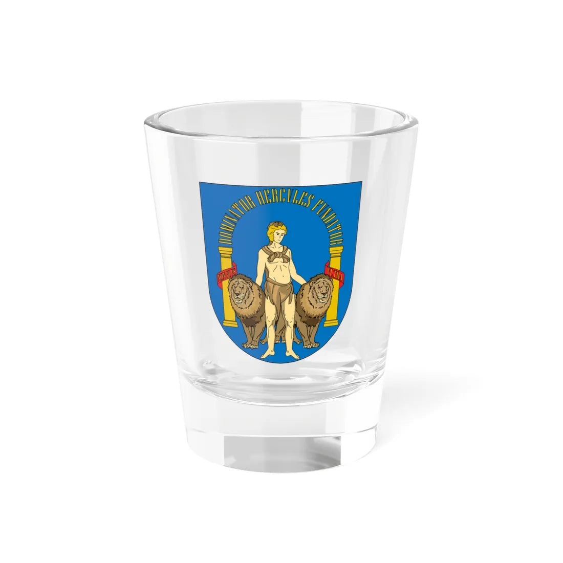 Escudo heráldico de Andalucía (Spain) (Coat of Arms) Shot Glass 1.5oz 1.5oz - Go Mug Yourself